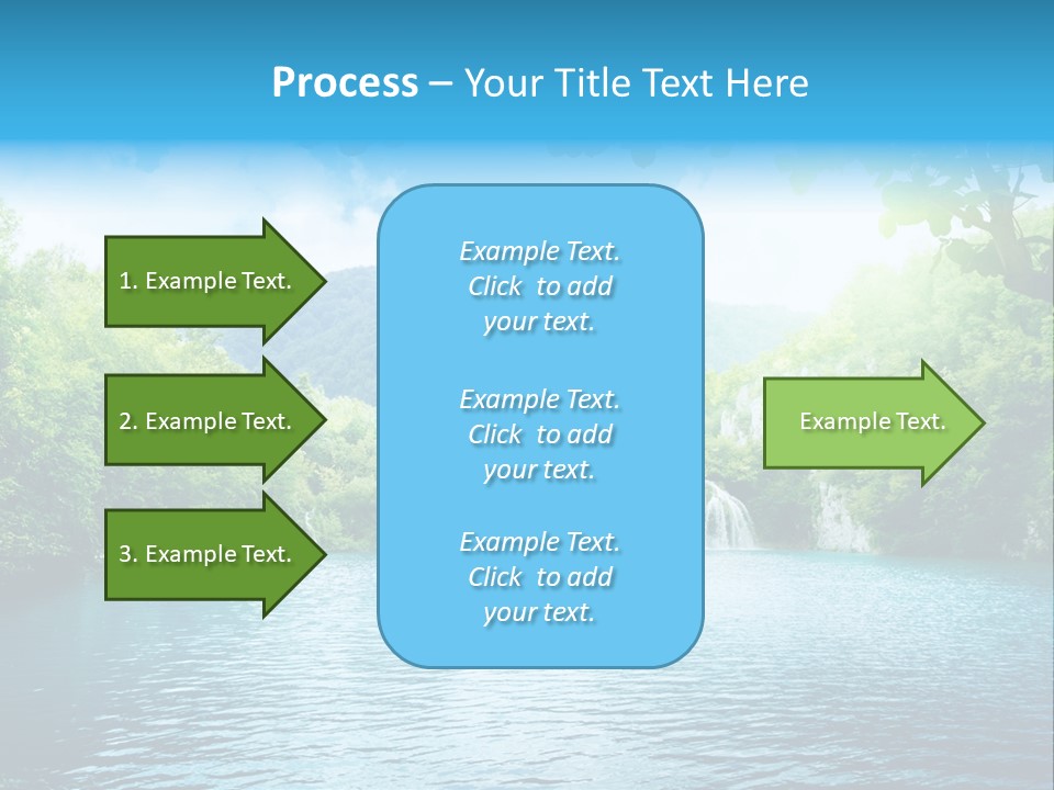 Tree Water Lake PowerPoint Template