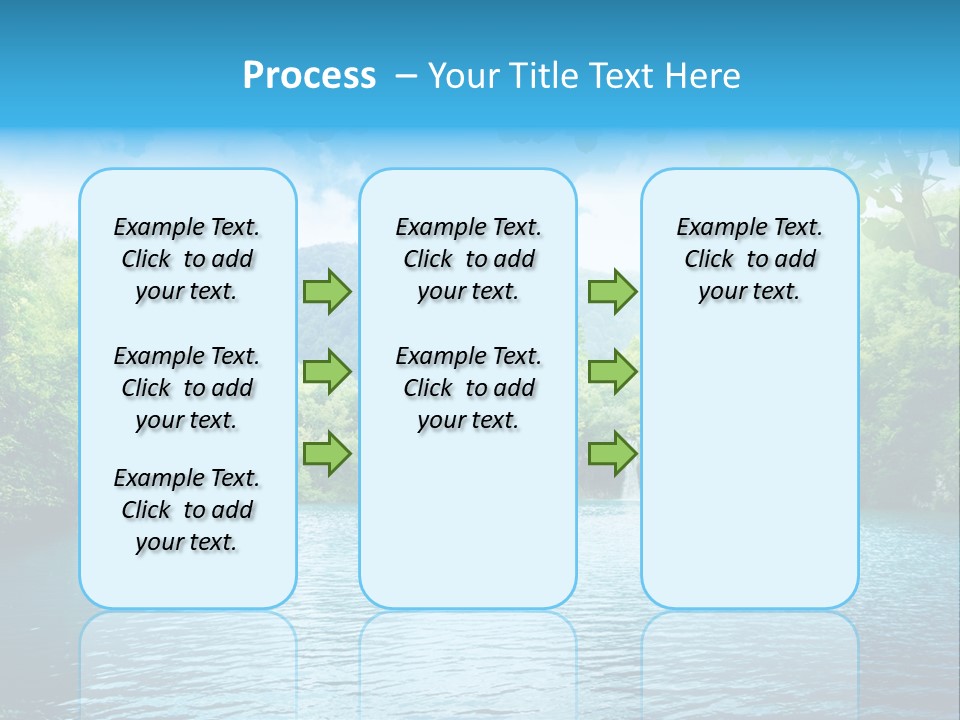Tree Water Lake PowerPoint Template