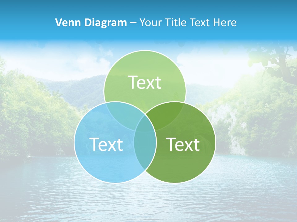 Tree Water Lake PowerPoint Template