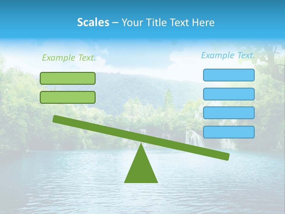 Tree Water Lake PowerPoint Template