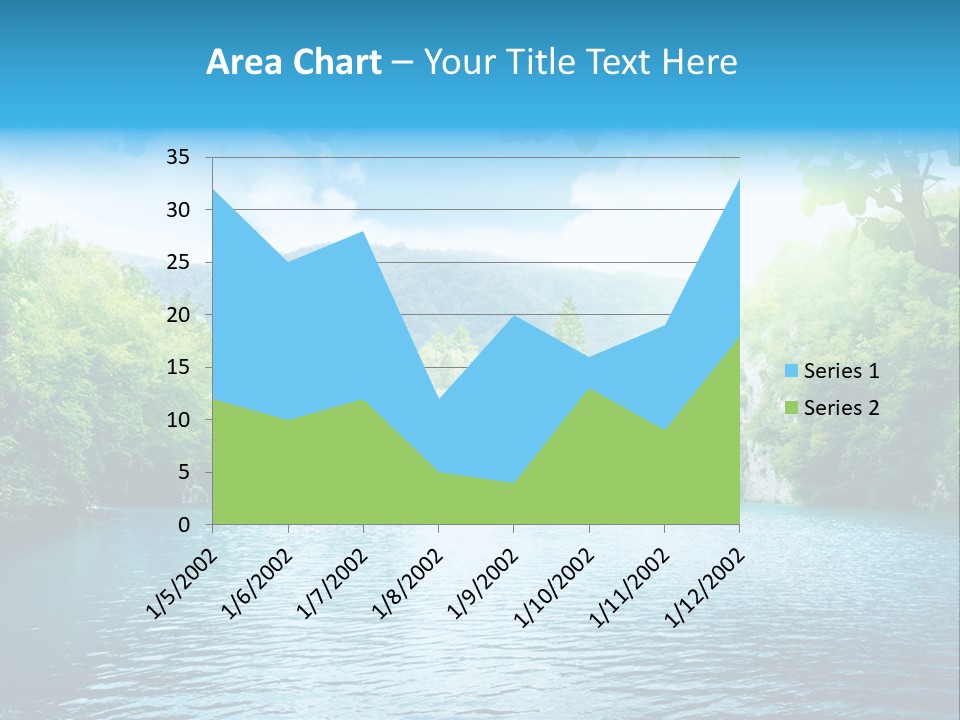 Tree Water Lake PowerPoint Template