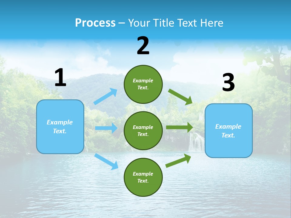 Tree Water Lake PowerPoint Template