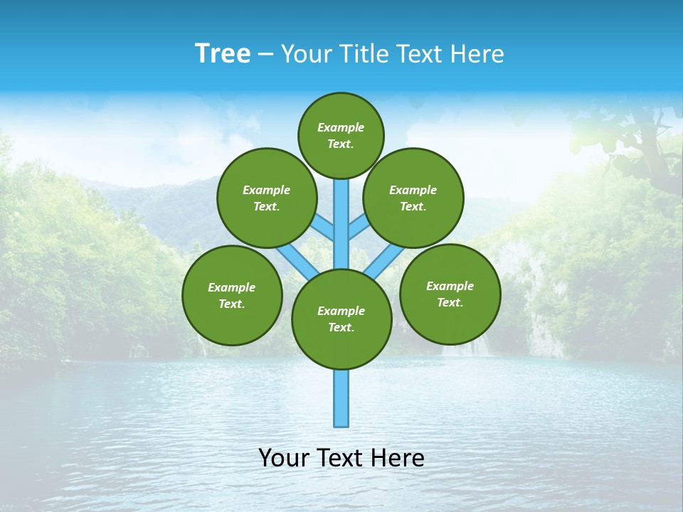 Tree Water Lake PowerPoint Template