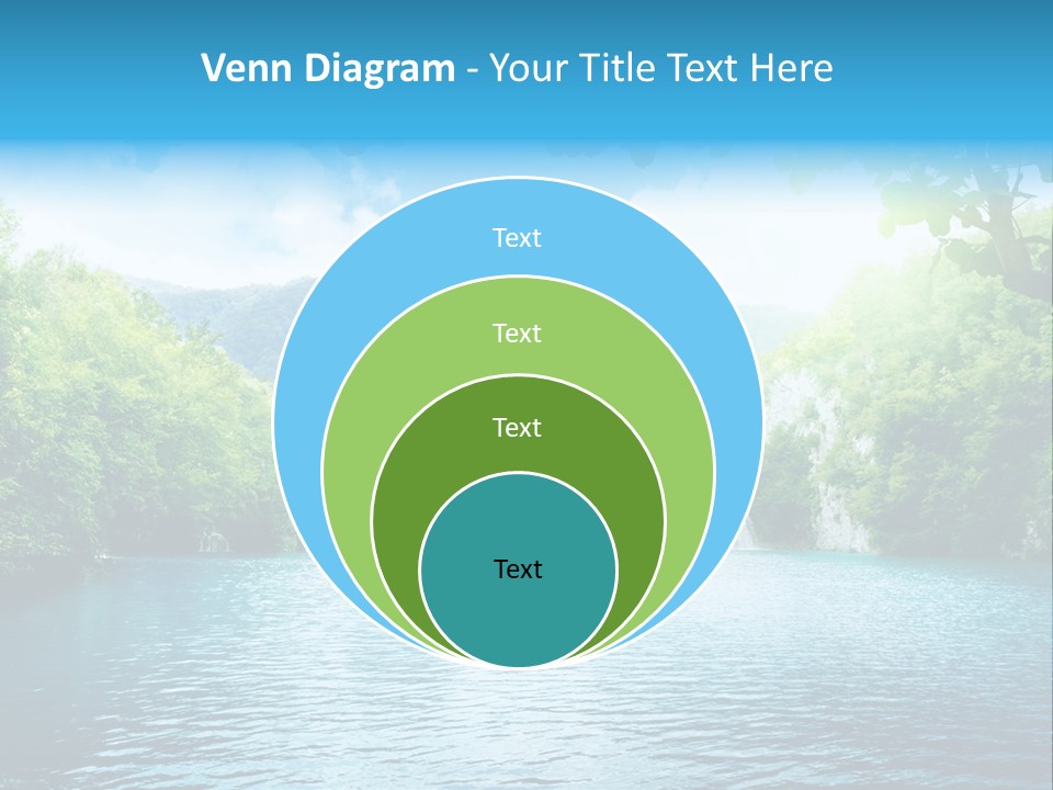 Tree Water Lake PowerPoint Template