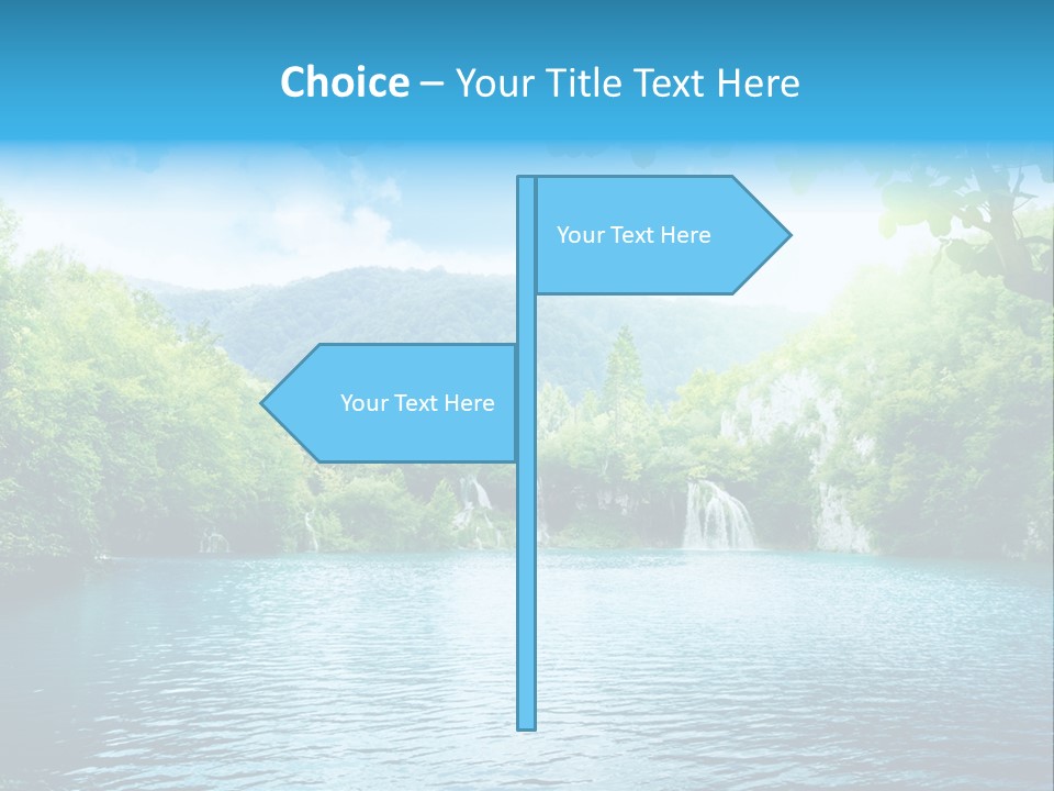 Tree Water Lake PowerPoint Template