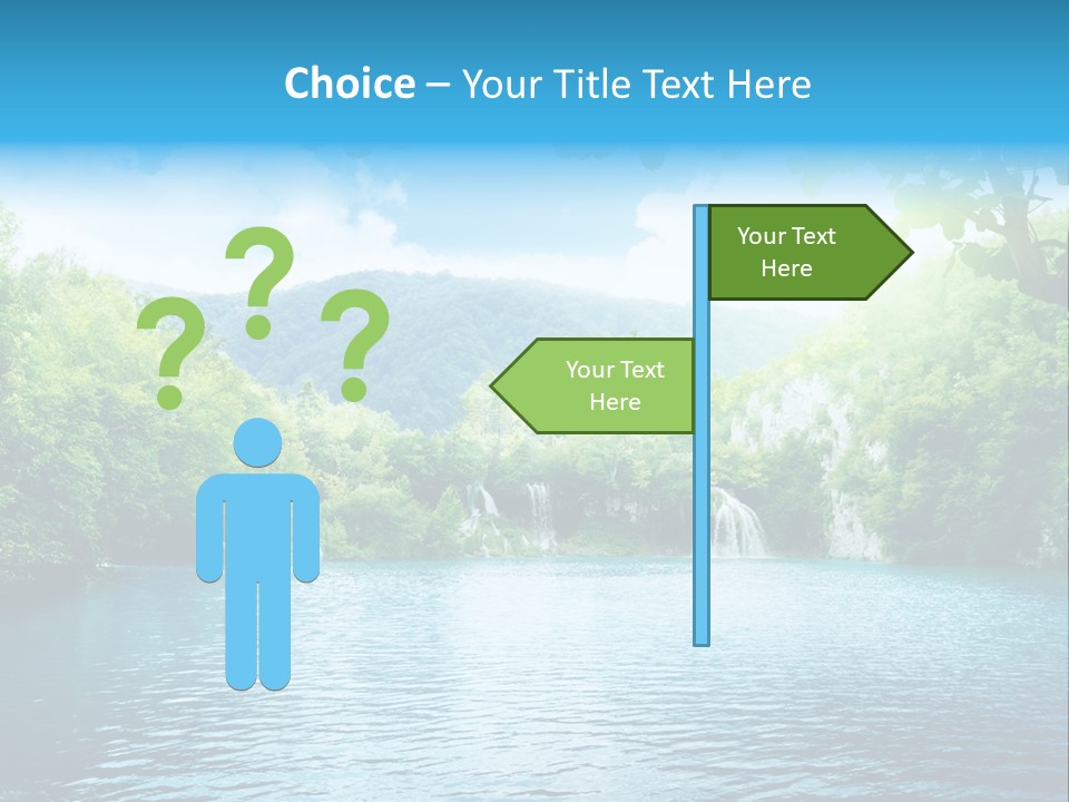 Tree Water Lake PowerPoint Template
