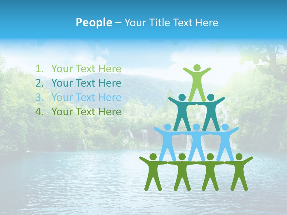 Tree Water Lake PowerPoint Template