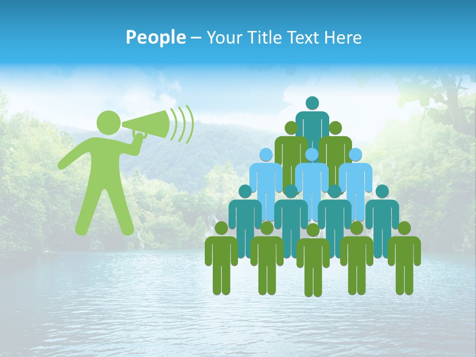 Tree Water Lake PowerPoint Template