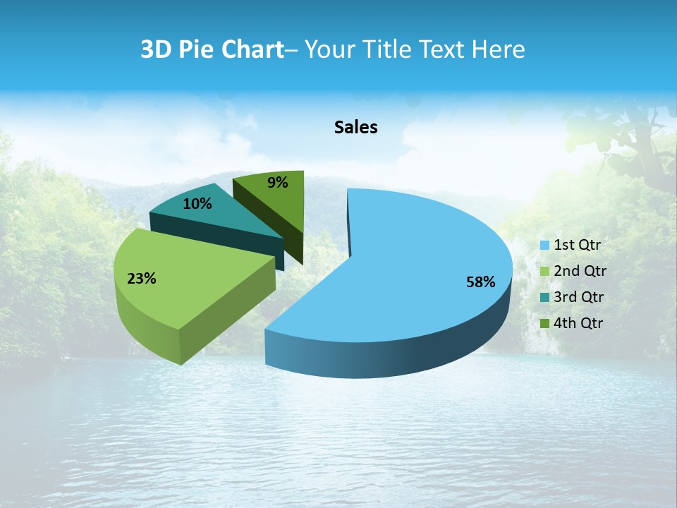 Tree Water Lake PowerPoint Template