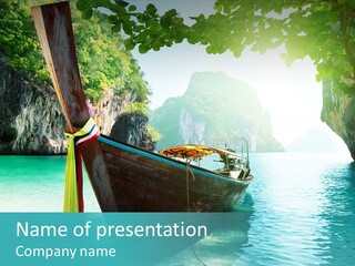 Water Marine Krabi PowerPoint Template