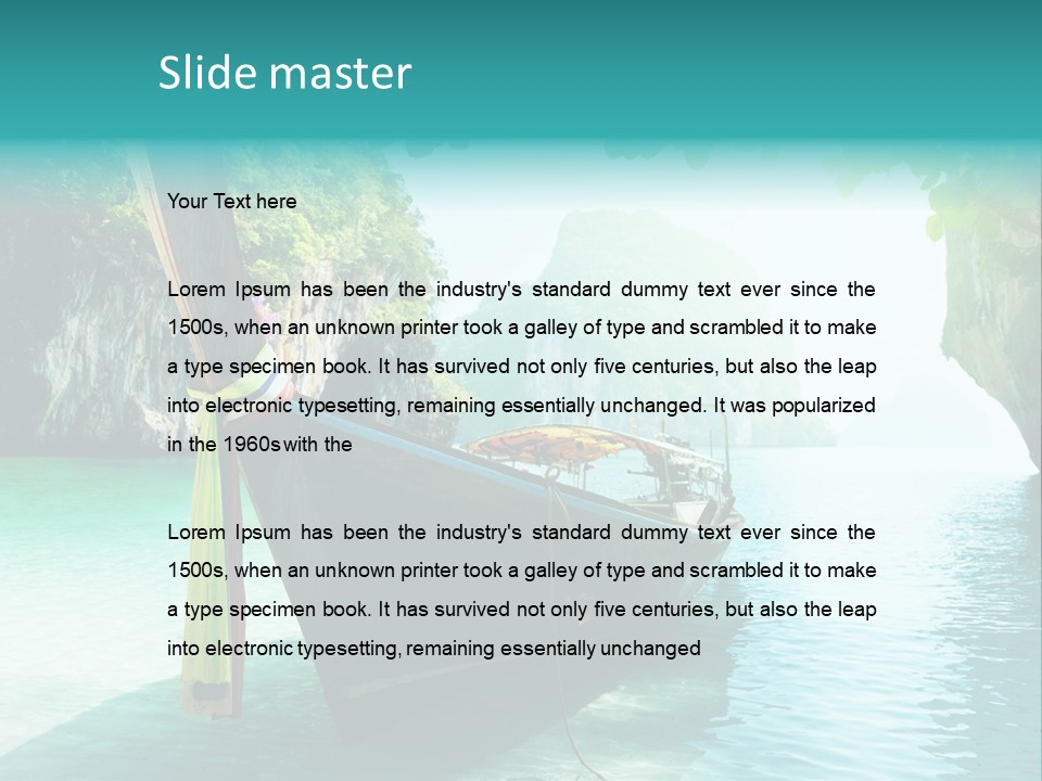 Water Marine Krabi PowerPoint Template