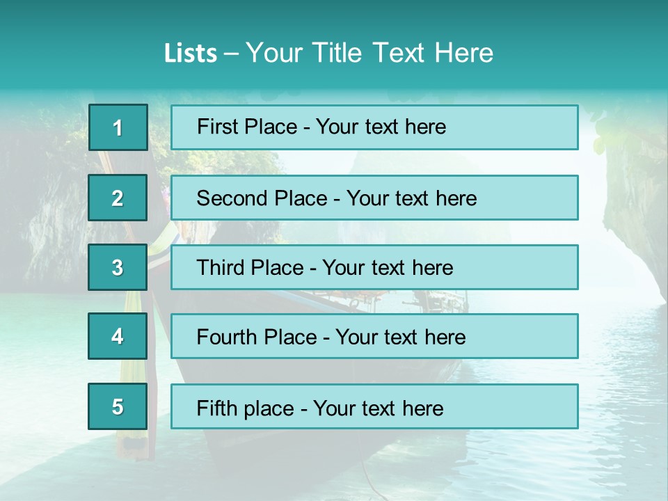 Water Marine Krabi PowerPoint Template