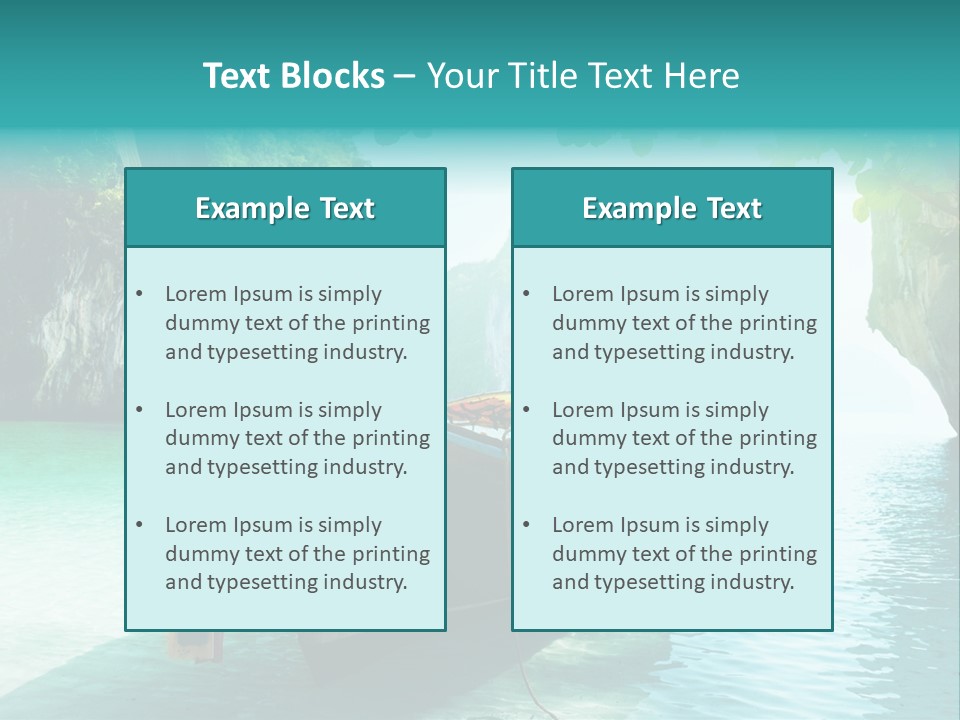 Water Marine Krabi PowerPoint Template