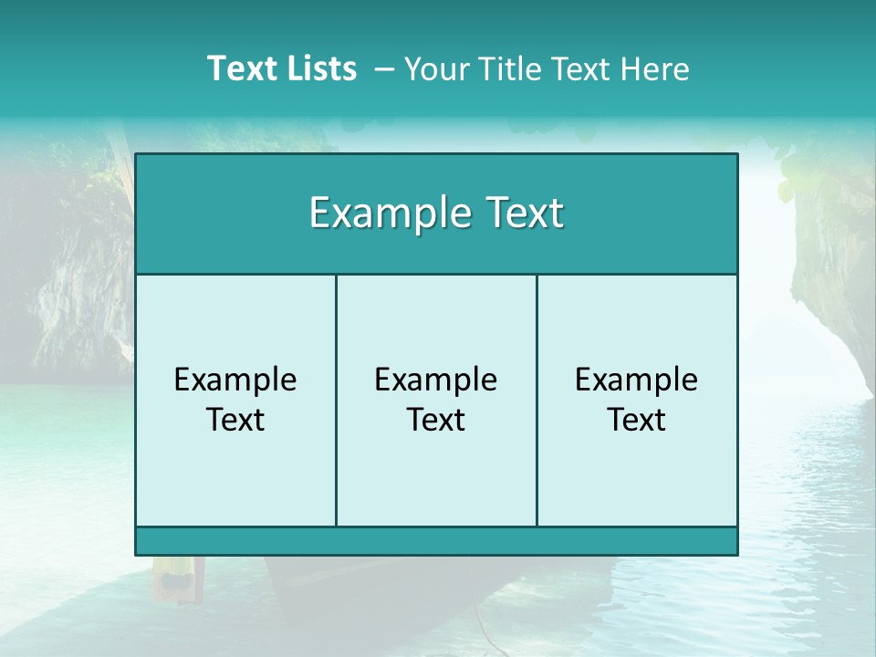 Water Marine Krabi PowerPoint Template