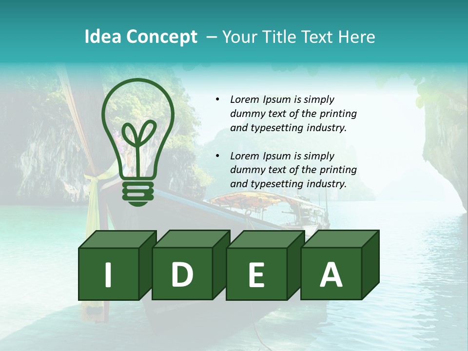 Water Marine Krabi PowerPoint Template