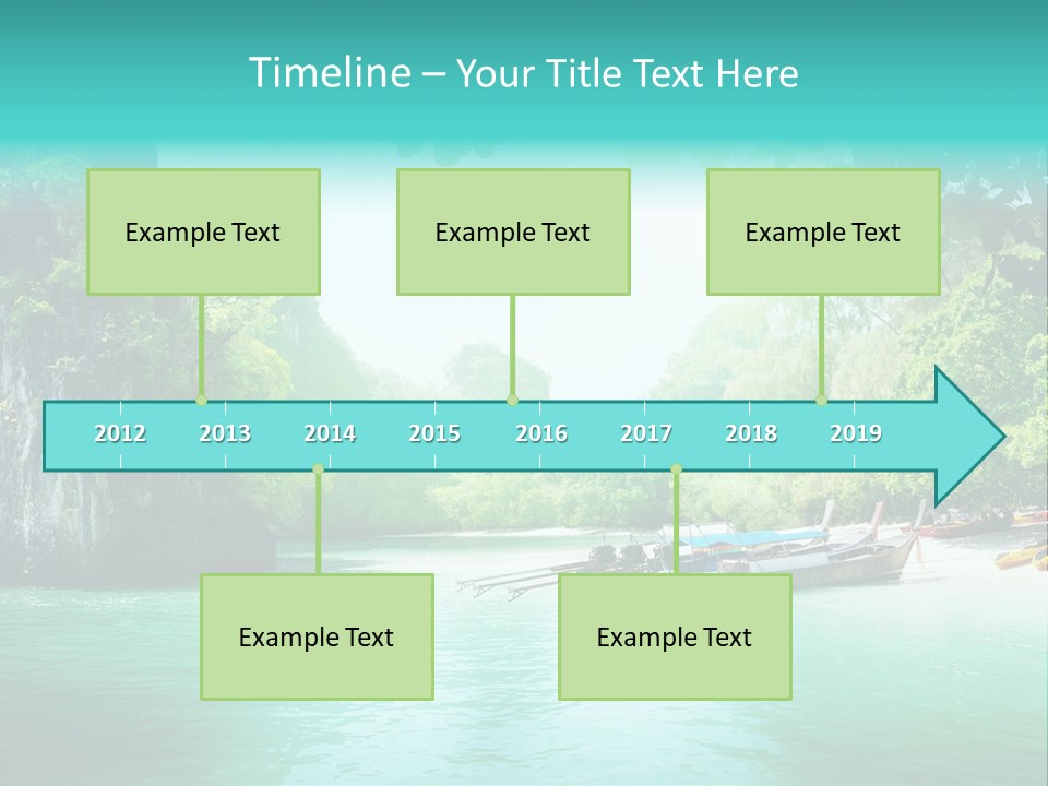 Asian Marine Wave PowerPoint Template