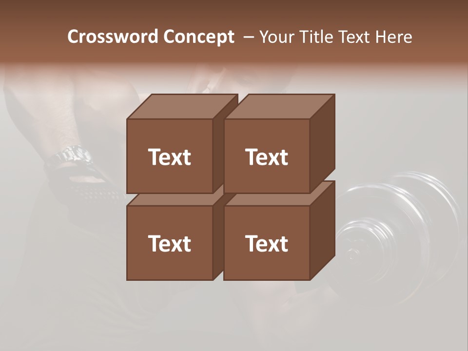 Fit Lifting Black PowerPoint Template