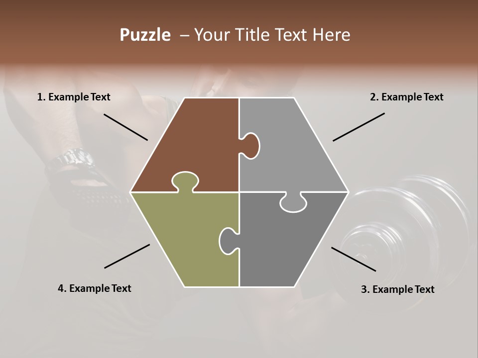 Fit Lifting Black PowerPoint Template