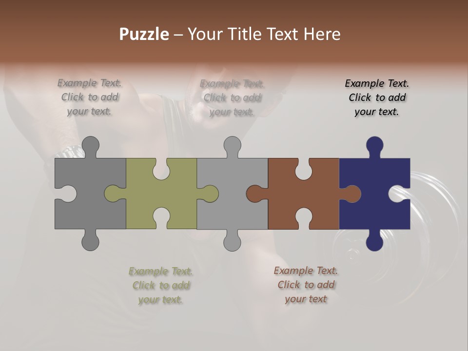 Fit Lifting Black PowerPoint Template