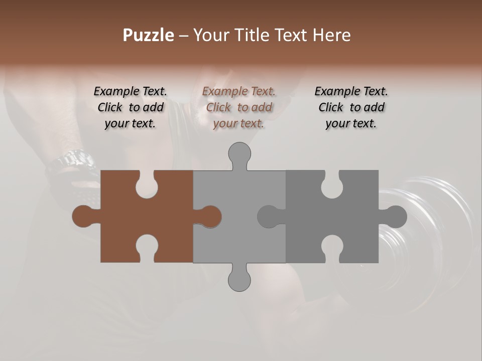 Fit Lifting Black PowerPoint Template