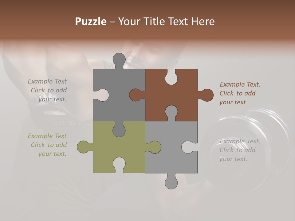 Fit Lifting Black PowerPoint Template