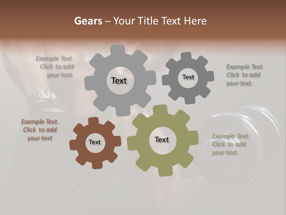 Fit Lifting Black PowerPoint Template