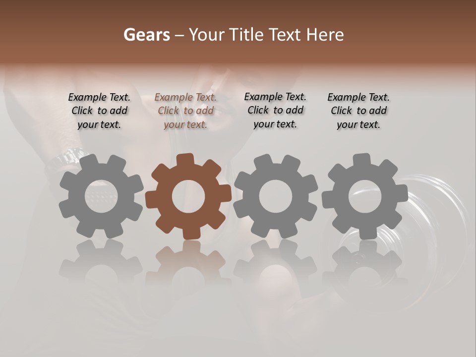 Fit Lifting Black PowerPoint Template