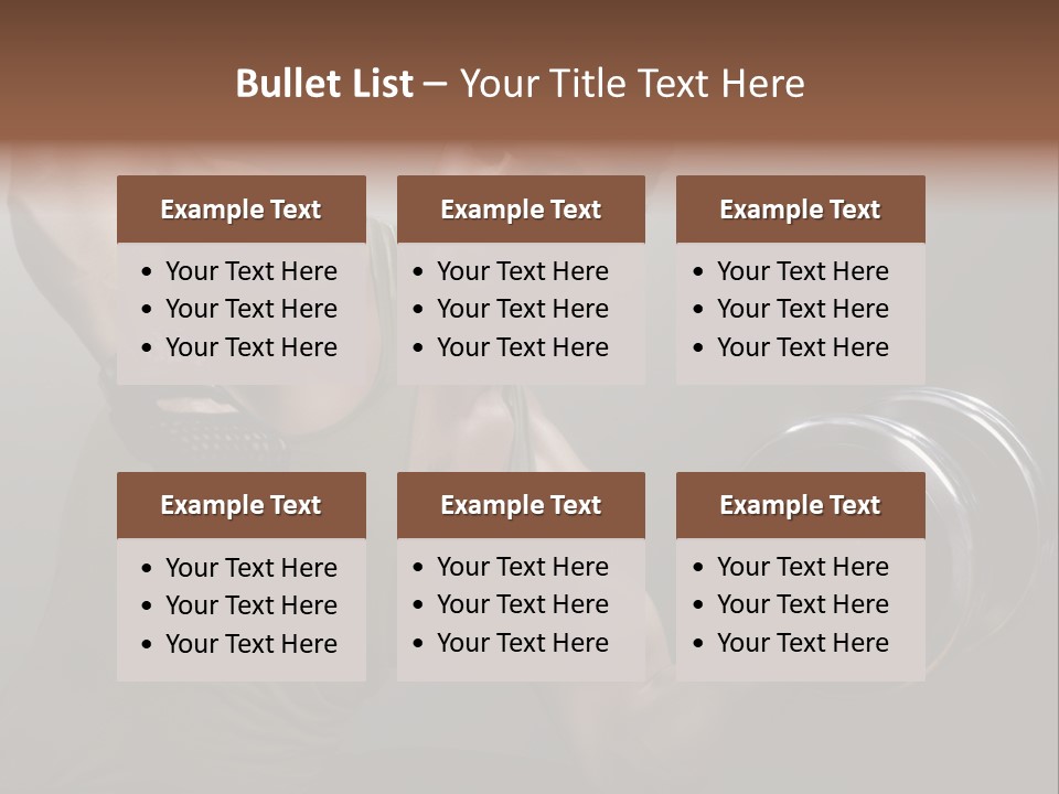 Fit Lifting Black PowerPoint Template