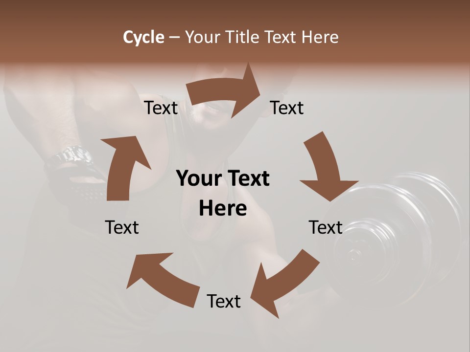 Fit Lifting Black PowerPoint Template