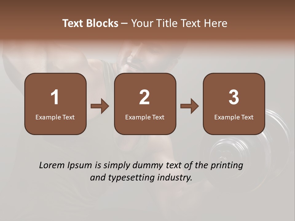 Fit Lifting Black PowerPoint Template