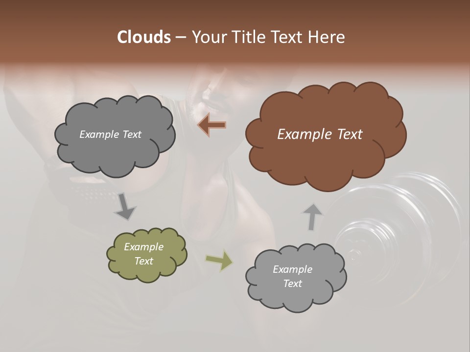 Fit Lifting Black PowerPoint Template