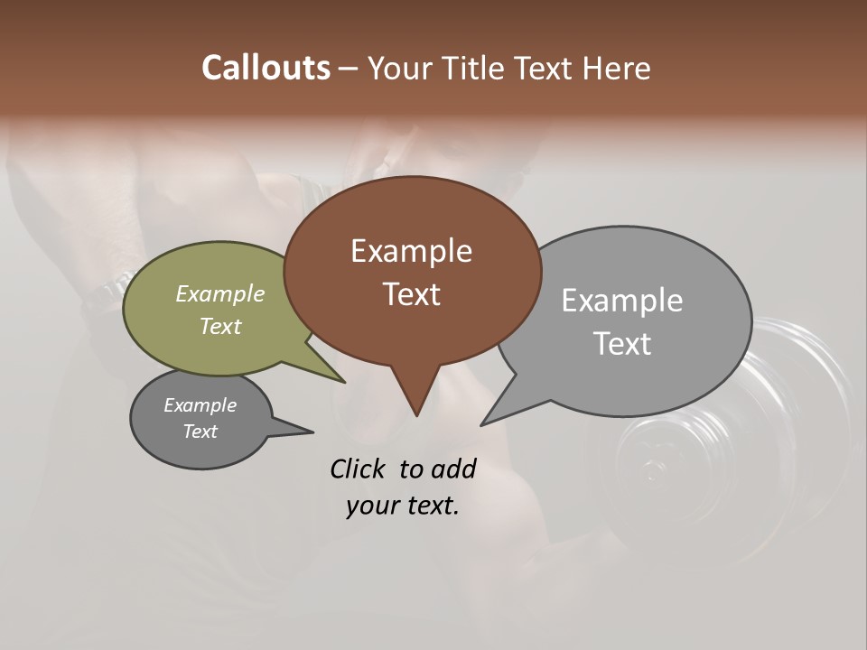 Fit Lifting Black PowerPoint Template