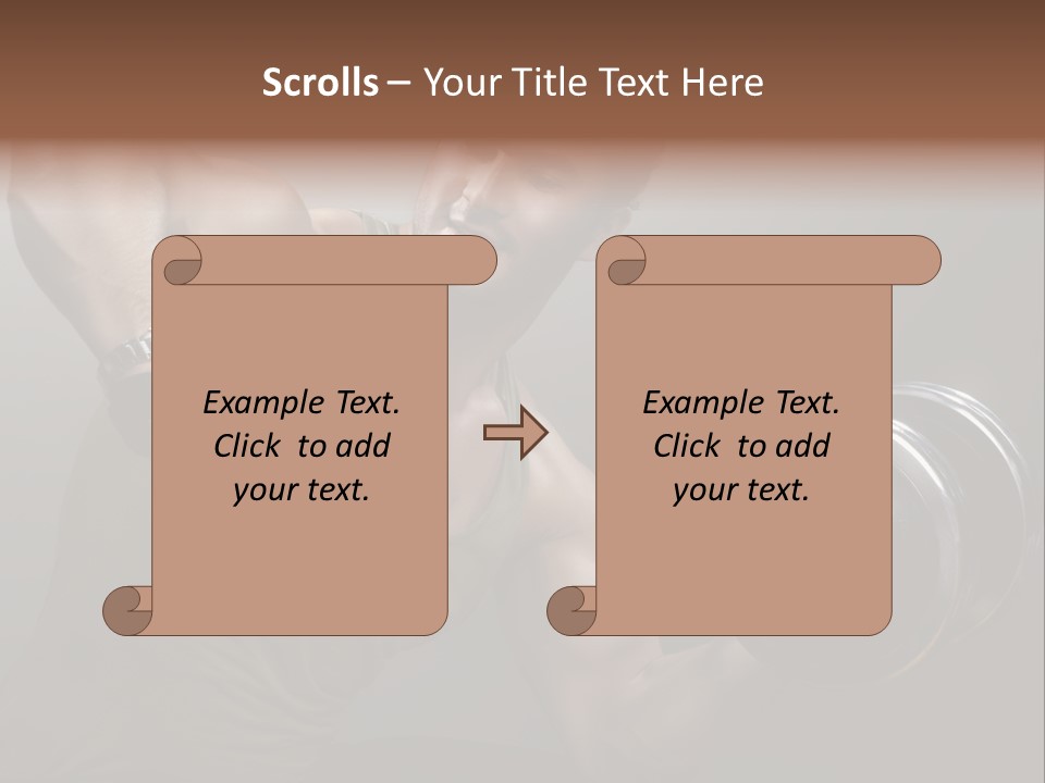 Fit Lifting Black PowerPoint Template