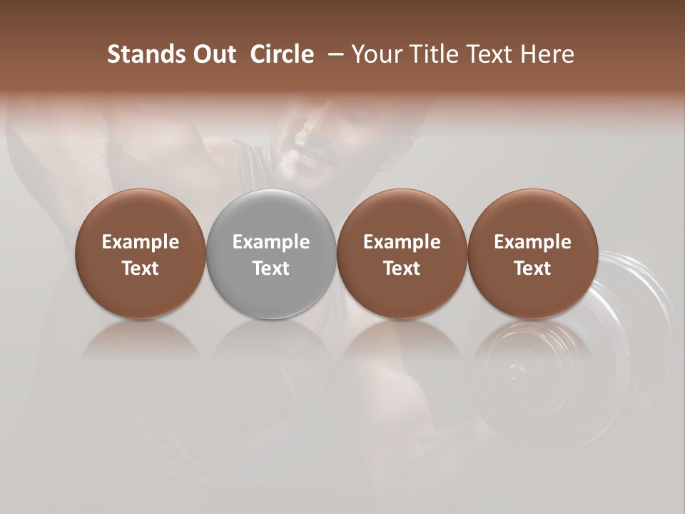 Fit Lifting Black PowerPoint Template