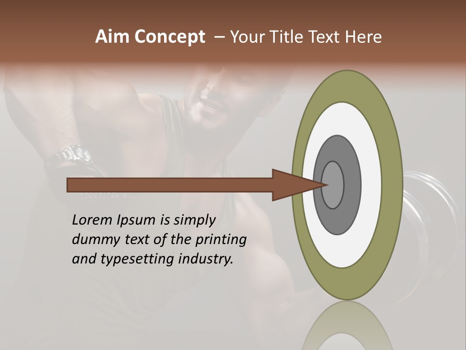 Fit Lifting Black PowerPoint Template