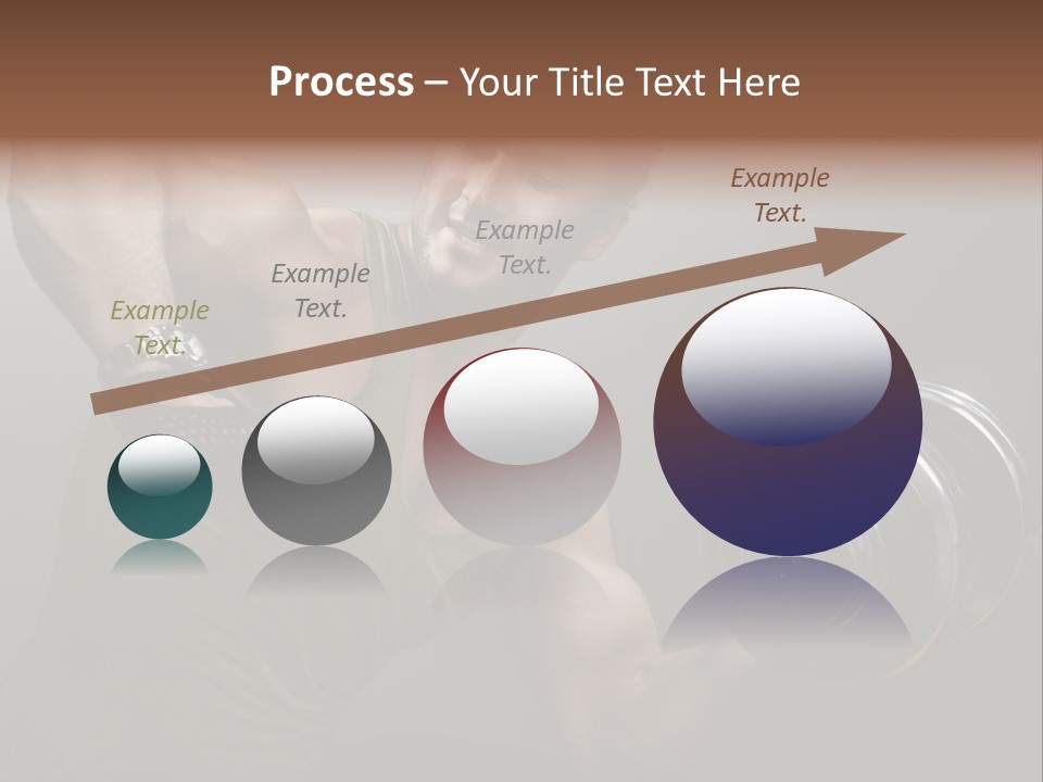 Fit Lifting Black PowerPoint Template