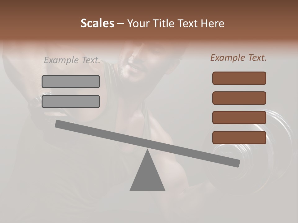 Fit Lifting Black PowerPoint Template