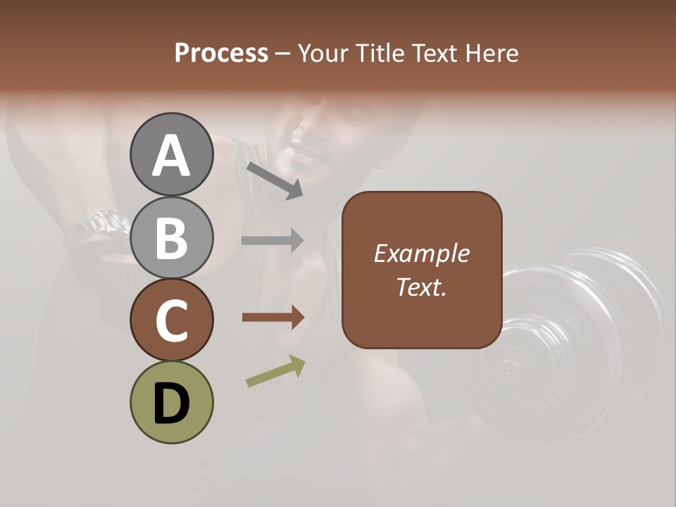Fit Lifting Black PowerPoint Template