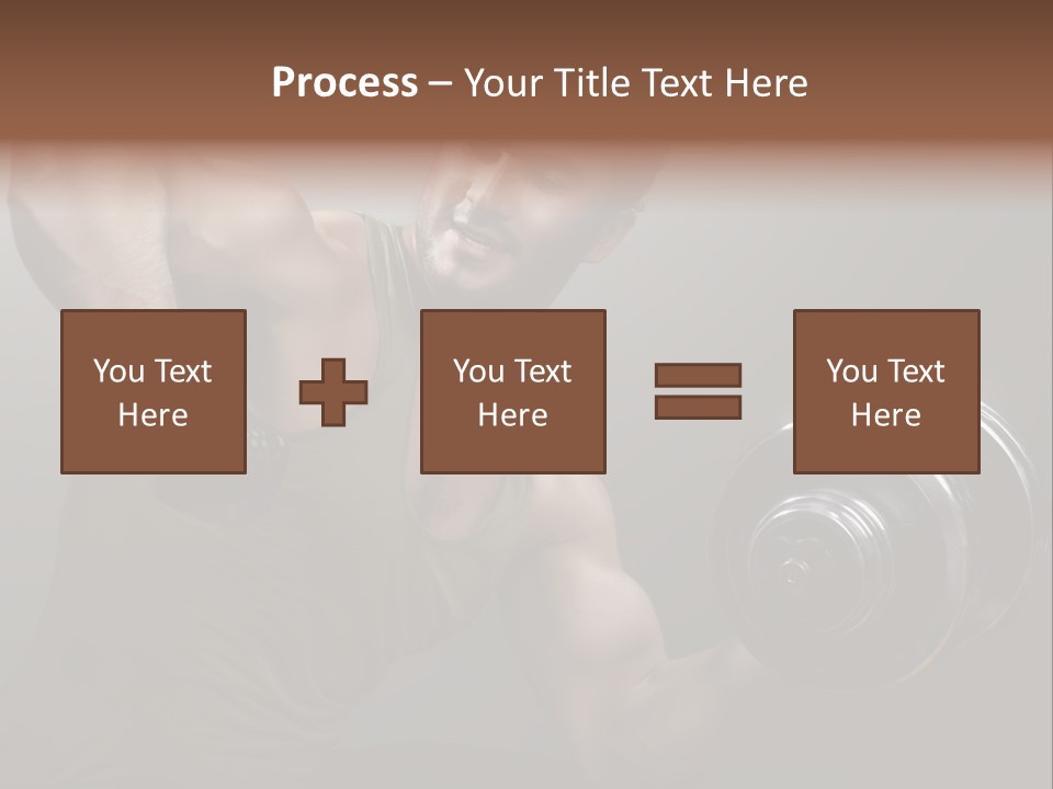 Fit Lifting Black PowerPoint Template