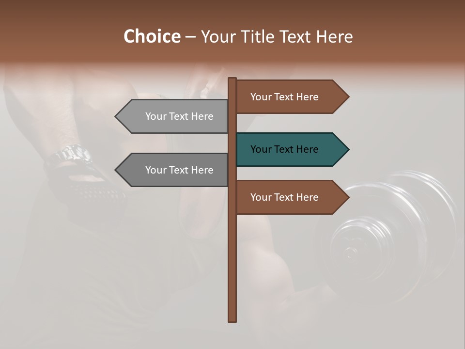 Fit Lifting Black PowerPoint Template