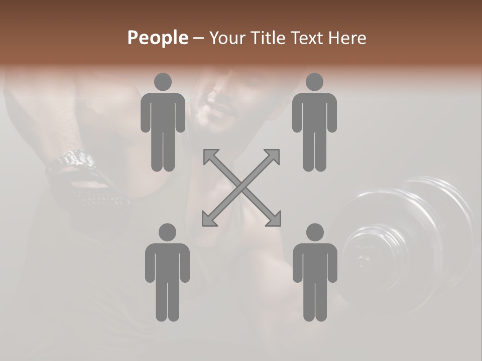 Fit Lifting Black PowerPoint Template