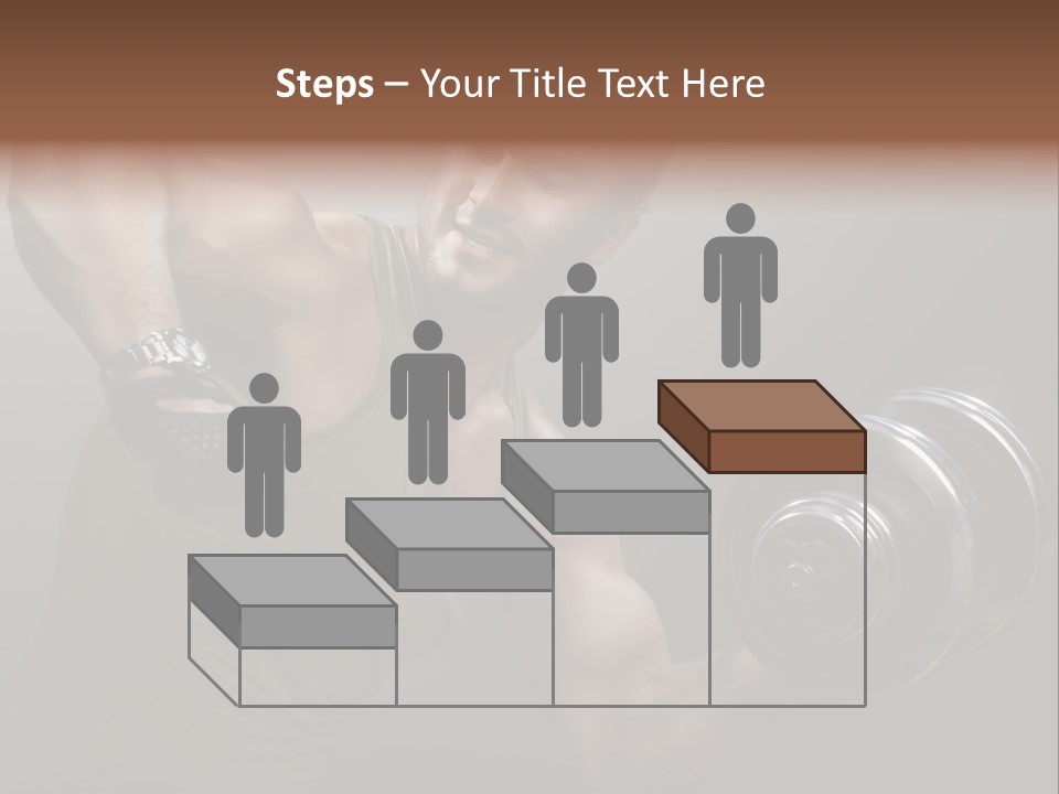 Fit Lifting Black PowerPoint Template