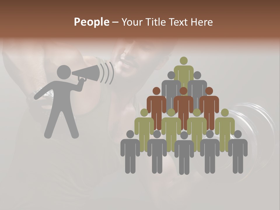 Fit Lifting Black PowerPoint Template