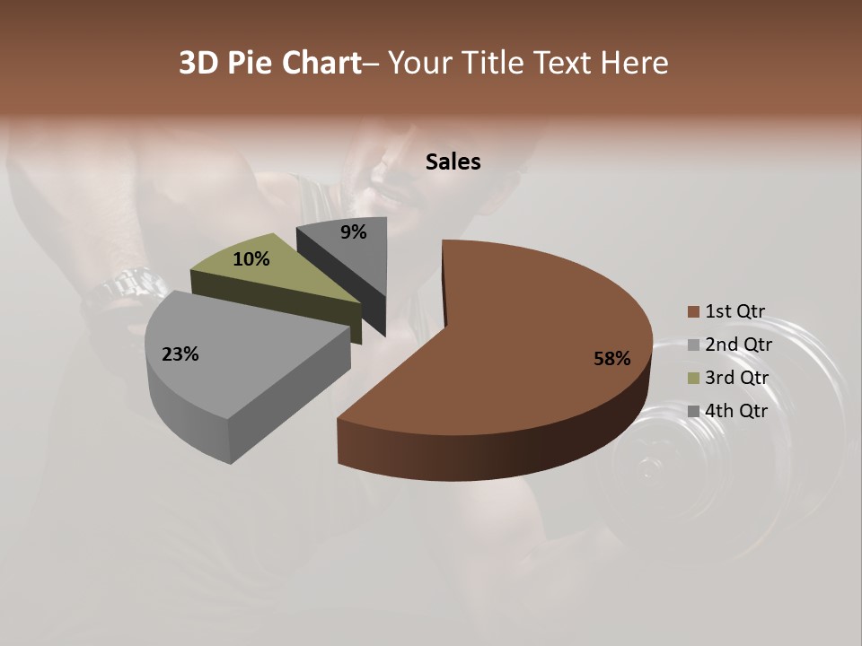 Fit Lifting Black PowerPoint Template