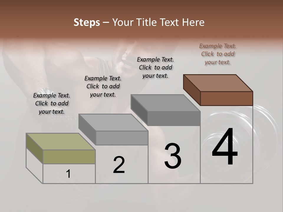 Fit Lifting Black PowerPoint Template