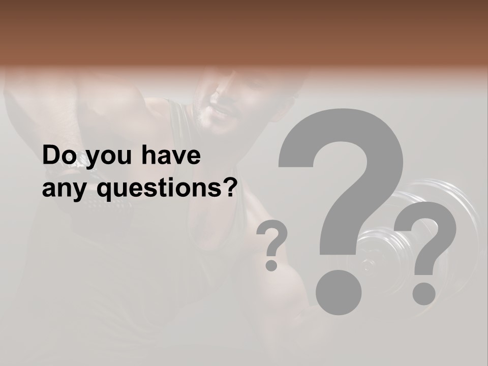 Fit Lifting Black PowerPoint Template