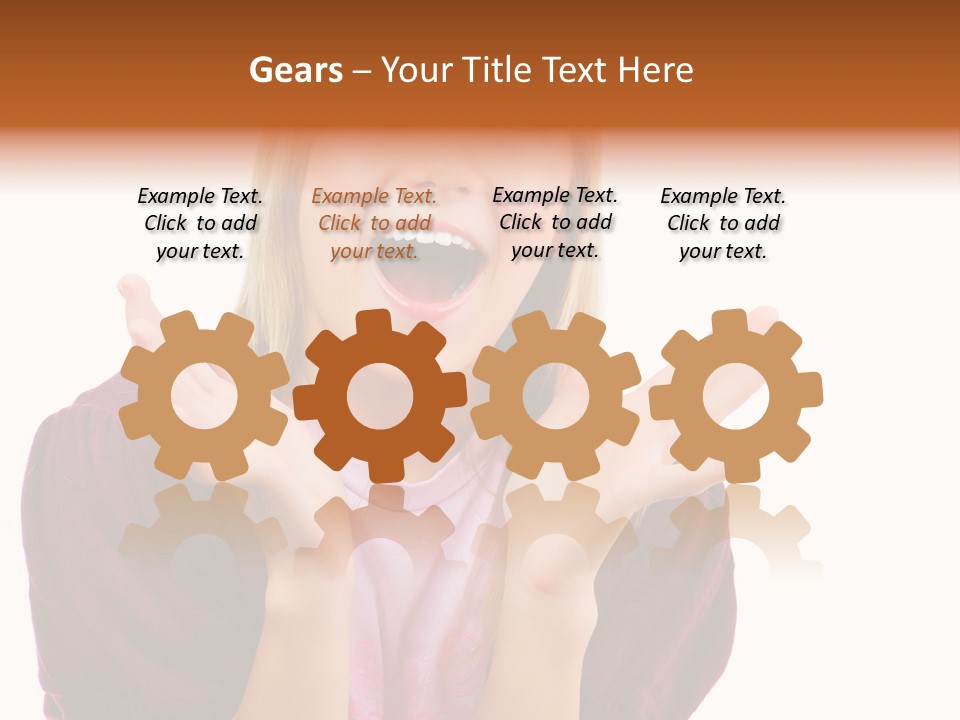 Open School Hand PowerPoint Template