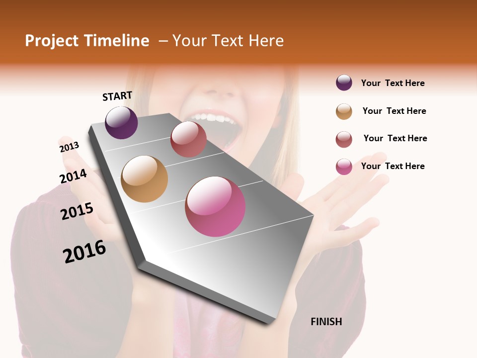 Open School Hand PowerPoint Template