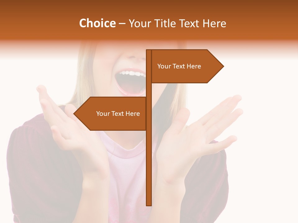 Open School Hand PowerPoint Template