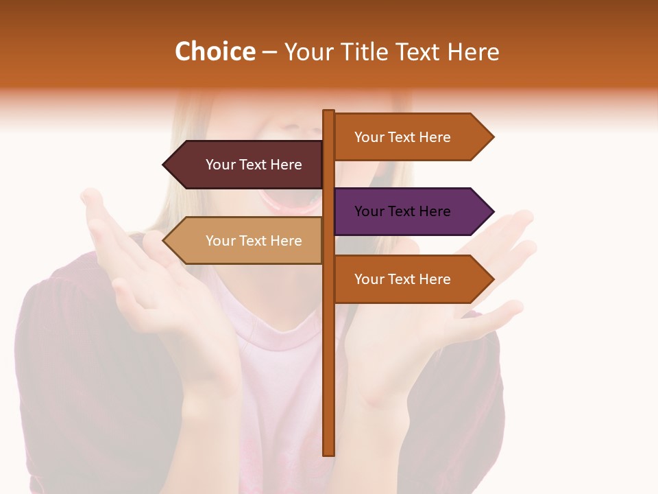 Open School Hand PowerPoint Template
